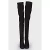 Suede high boots