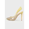 Translucent yellow shoes