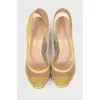 Translucent yellow shoes