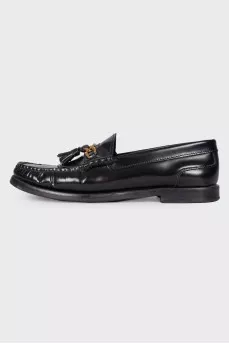 Leather tassel loafers