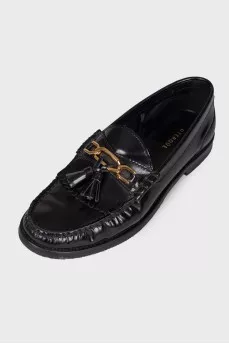 Leather tassel loafers