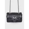 Black bag with silver hardware