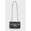 Black bag with silver hardware