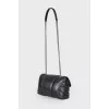 Black bag with silver hardware