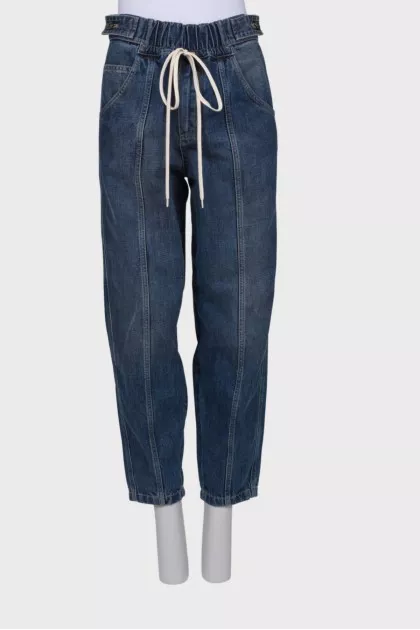 Tie banana jeans