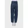 Tie banana jeans