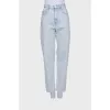 Light blue high rise jeans