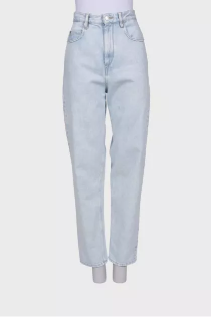 Light blue high rise jeans