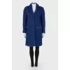 Blue coat with press-stud