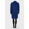 Blue coat with press-stud