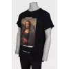 Men's T-shirt with Mona Lisa print
