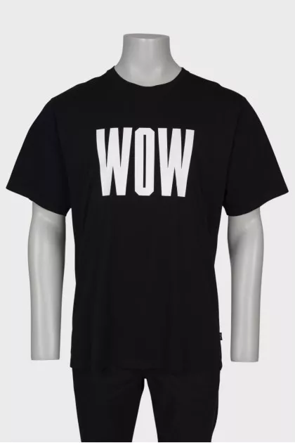 Men's black printed t-shirt