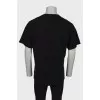 Men's black printed t-shirt