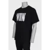 Men's black printed t-shirt