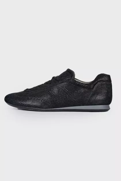 Glitter flat sneakers