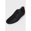 Glitter flat sneakers