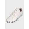 Men's sneakers with printed soles