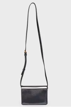 Striped flap bag