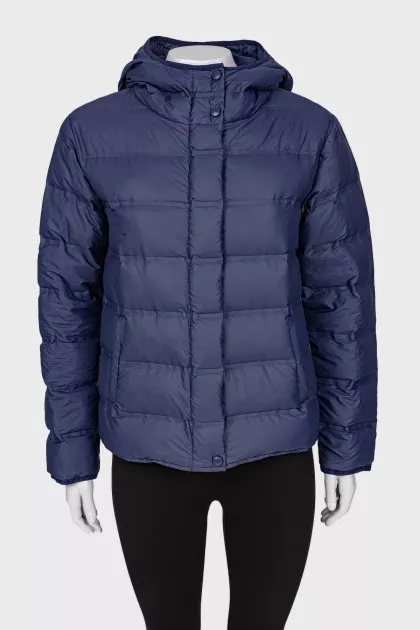 Quilted hooded jacket
