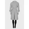 Gray silk cloak with belt