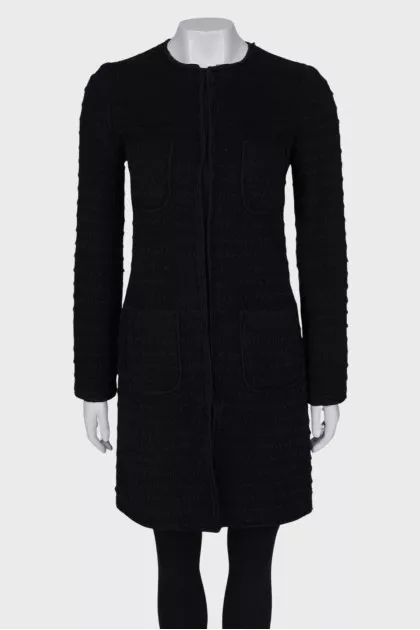 Black wool coat