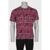 Men's T-shirt with branded print