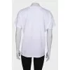 T-shirt with print and beads