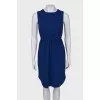 Blue dress with drawstring