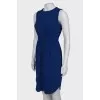 Blue dress with drawstring