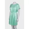 Silk light green dress