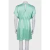 Silk light green dress