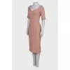 Powder dress with a corset, with a tag