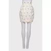 Dairy skirt with floral print