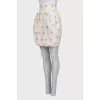 Dairy skirt with floral print