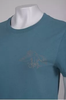 T-shirt with reflective print and tag