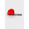 Slippers with red pom-poms