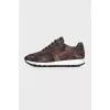Textile camouflage sneakers