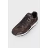 Textile camouflage sneakers