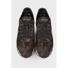 Textile camouflage sneakers