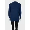 Blue cardigan with pockets
