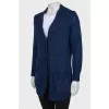 Blue cardigan with pockets