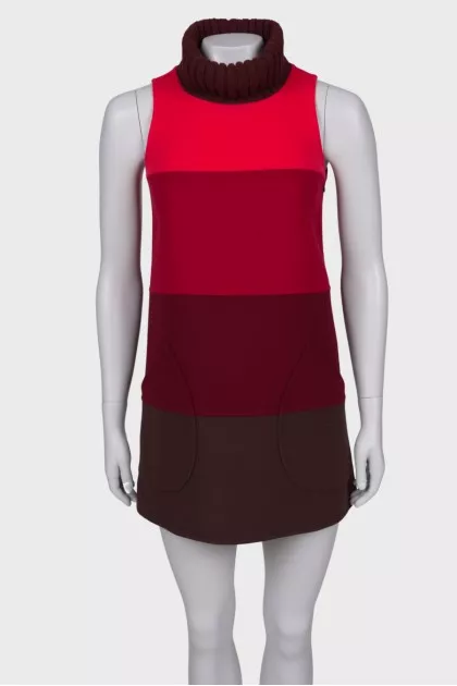 Gradient dress and coat set