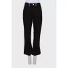 Jeans with stripes houndstooth