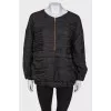 Windbreaker with lurex zipper 