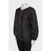 Windbreaker with lurex zipper 
