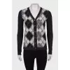 Wool cardigan with buttons