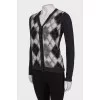 Wool cardigan with buttons