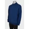 Men's cashmere button-down polo