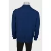 Men's cashmere button-down polo
