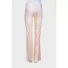 Striped trousers with sequins